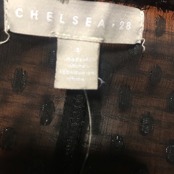 Chelsea28 Metallic Clip Dot Long Sleeve Maxi Dress - Picture 7 of 8